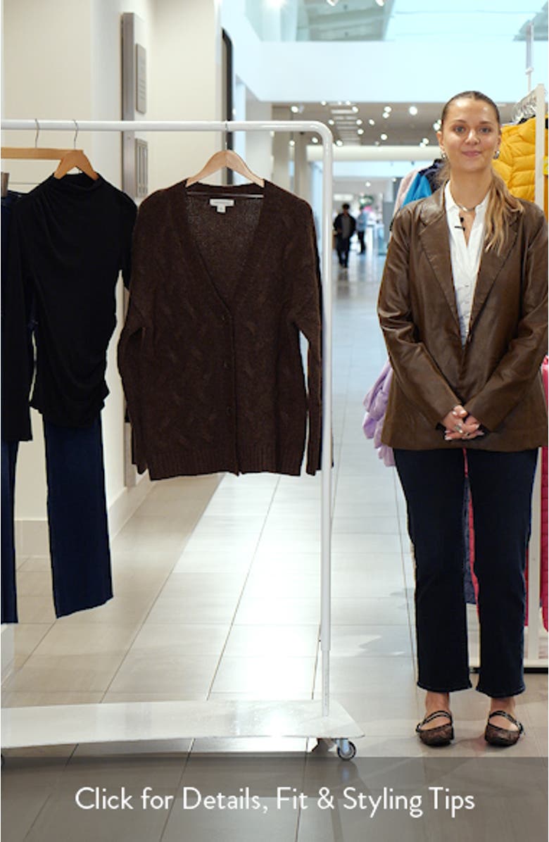 Oversize Cable Stitch Cardigan, sales video thumbnail