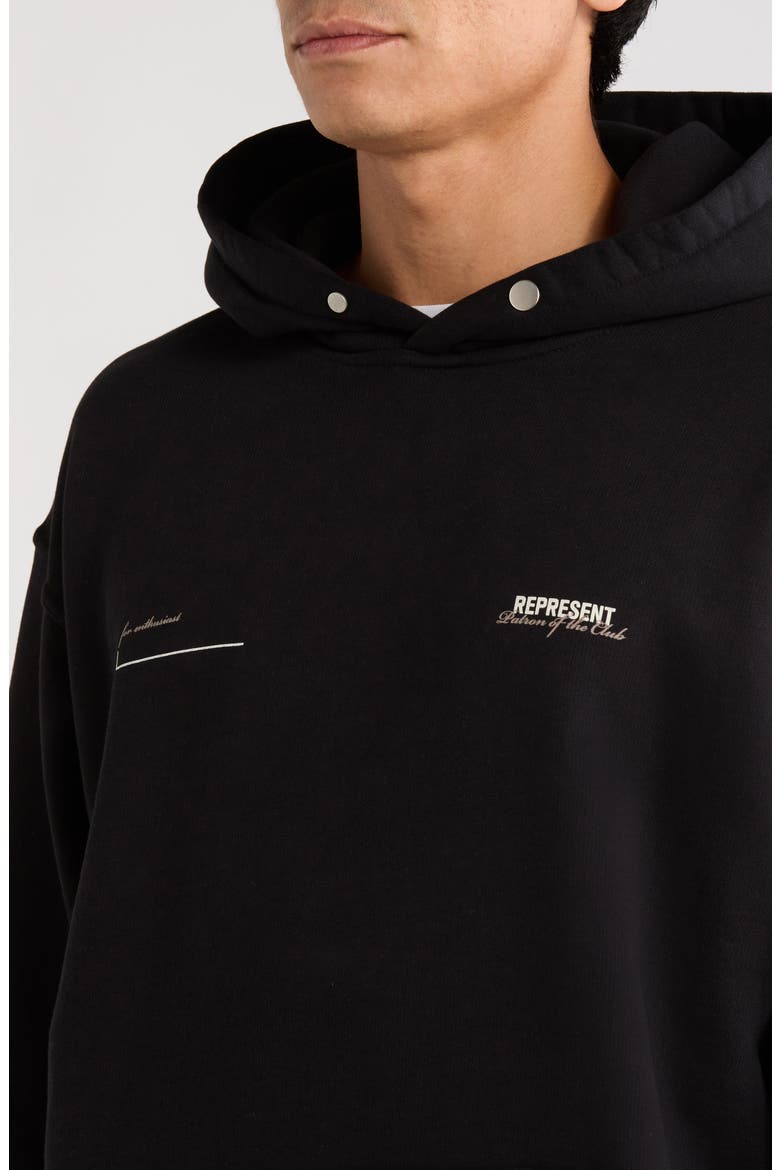 Patron of the Club Graphic Hoodie, Alternate, color, BLACK