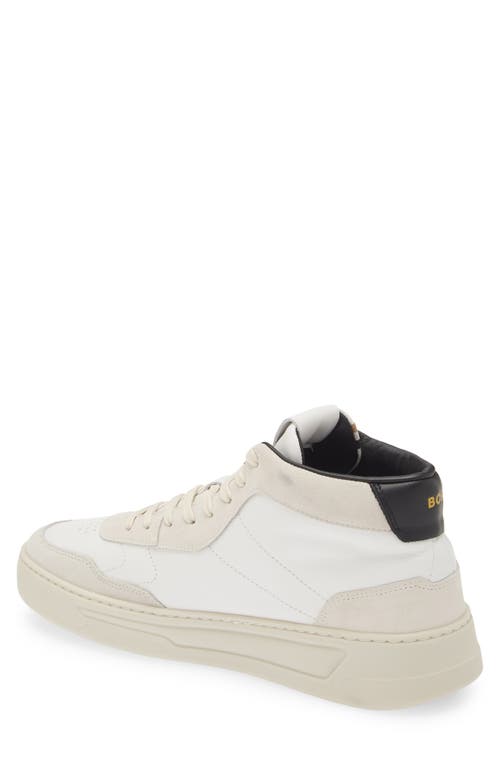 Hugo Boss Boss Baltimore High Top Sneaker In White