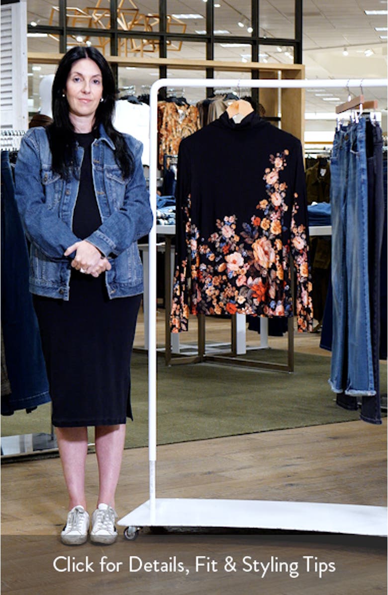 Placed Floral Turtleneck, sales video thumbnail