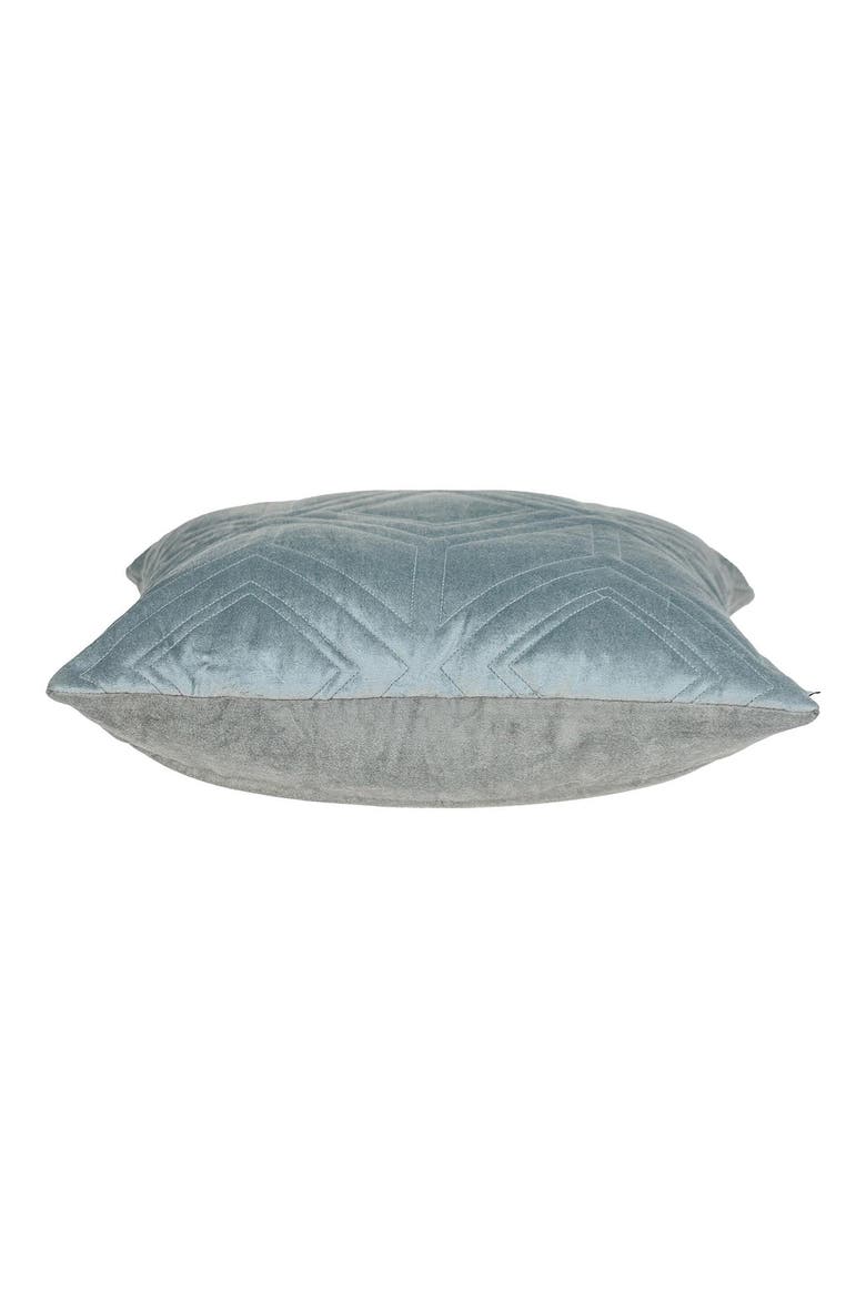 Reta Diamond Quilted Throw Pillow, Alternate, color, GRAY