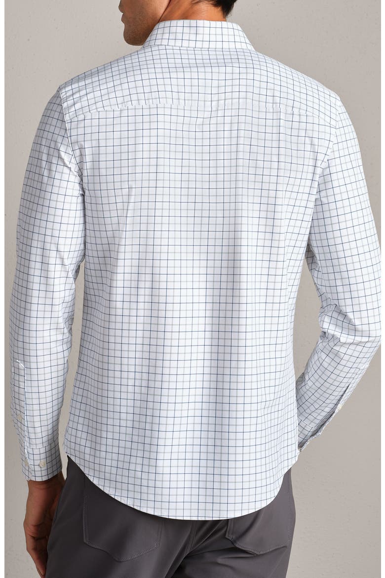 State of Mind Slim Fit Button-Up Shirt, Alternate, color, PACIFIC GREEN MINI WINDOWPANE
