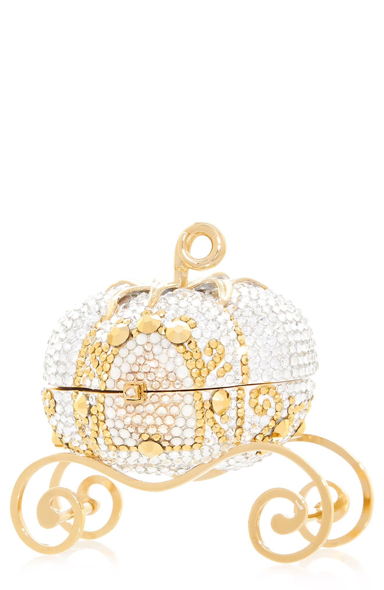JUDITH LEIBER COUTURE Miniature Crystal Carriage Pillbox, Main, color, 