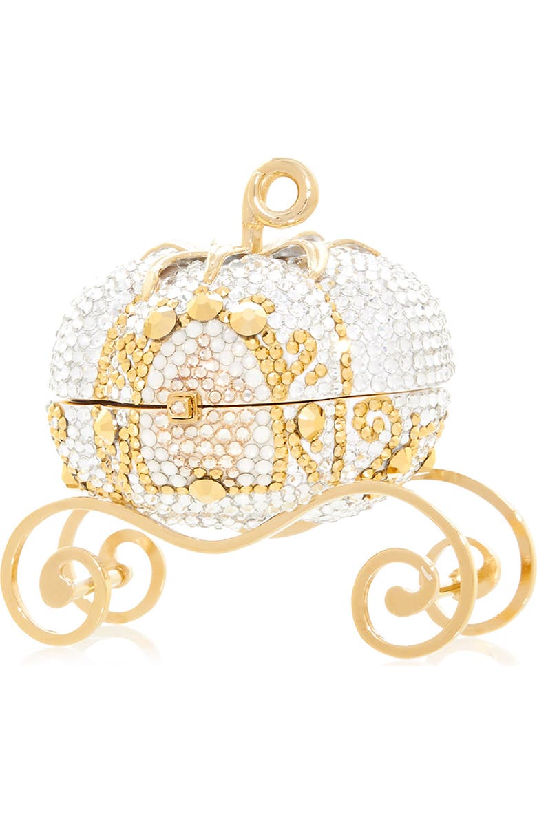 JUDITH LEIBER COUTURE Miniature Crystal Carriage Pillbox, Main, color,