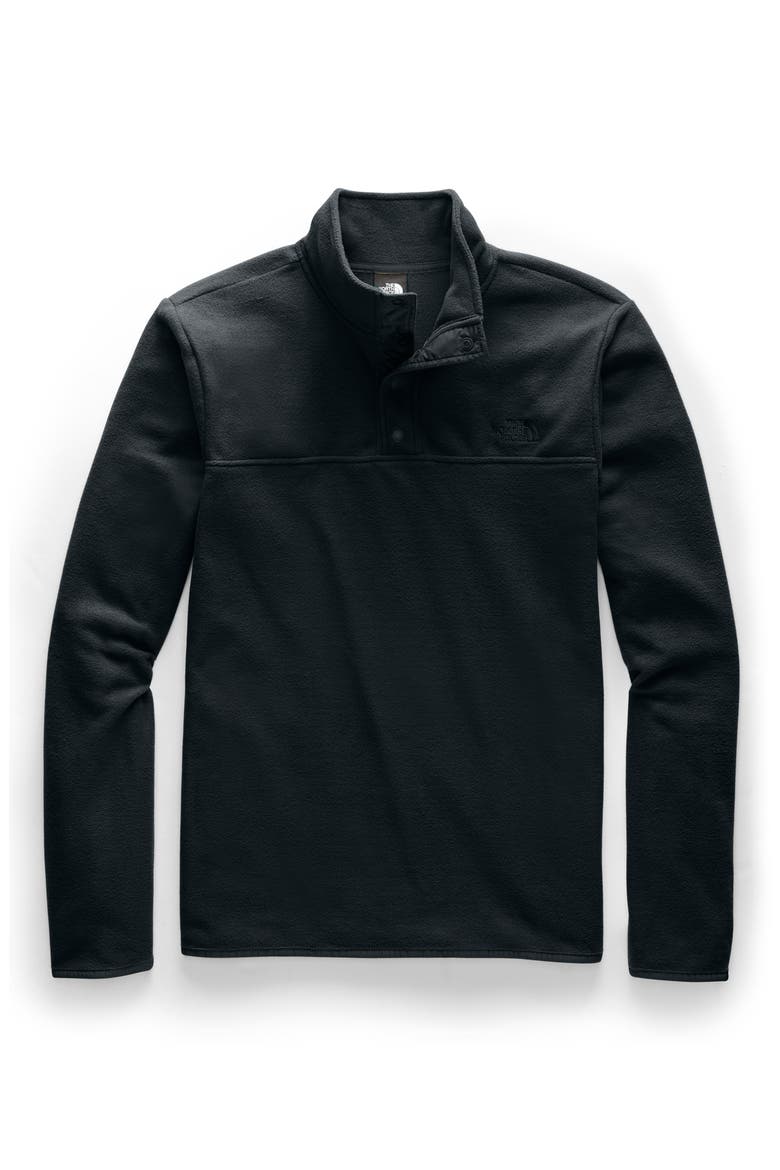 TKA Glacier Snap Neck Pullover, Alternate, color, TNF BLACK/ TNF BLACK