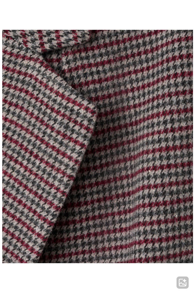 Houndstooth Check Blazer, Alternate, color, GREY