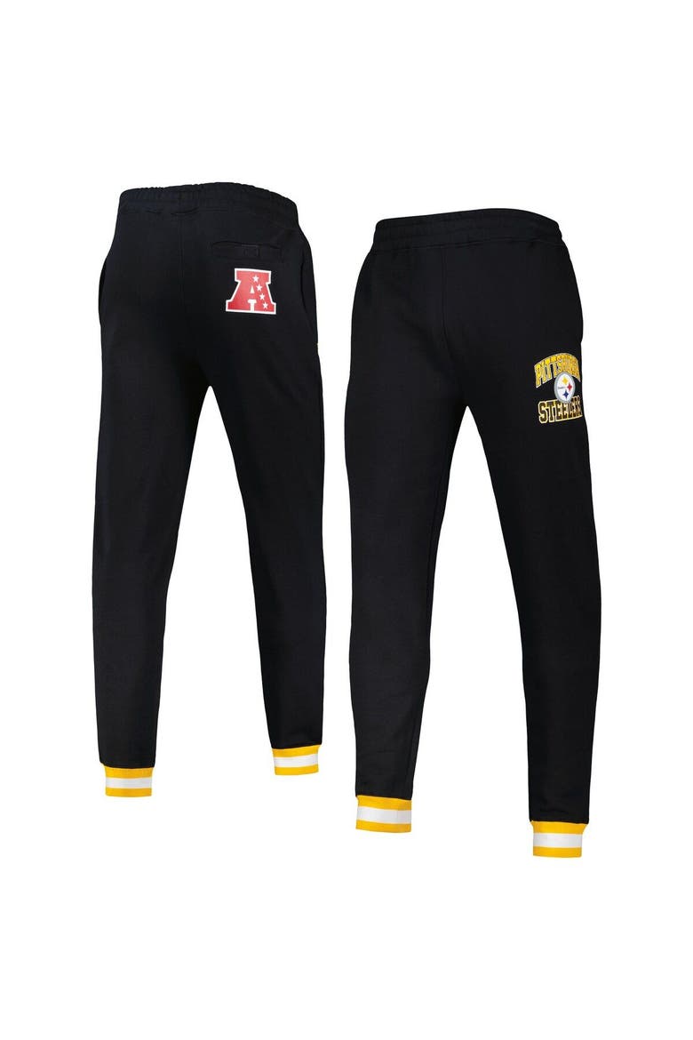 Men's Starter Black Pittsburgh Steelers Blitz Fleece Jogger Pants, Main, color, Black