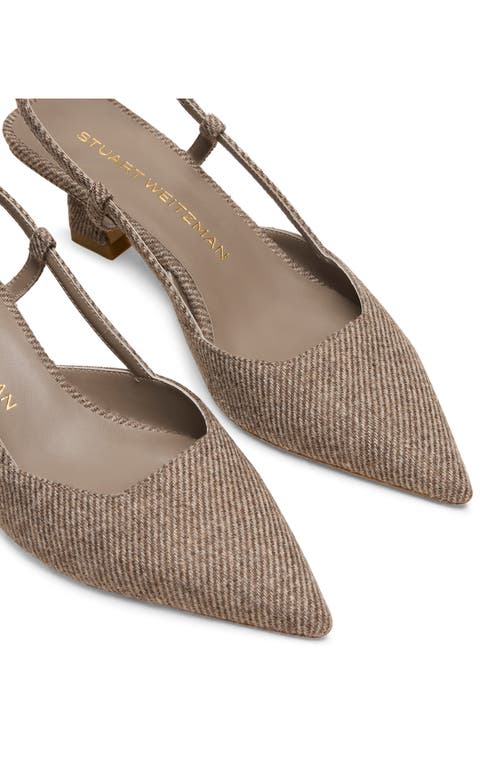 Stuart Weitzman Vinnie 50 Slingback Pump In Brown
