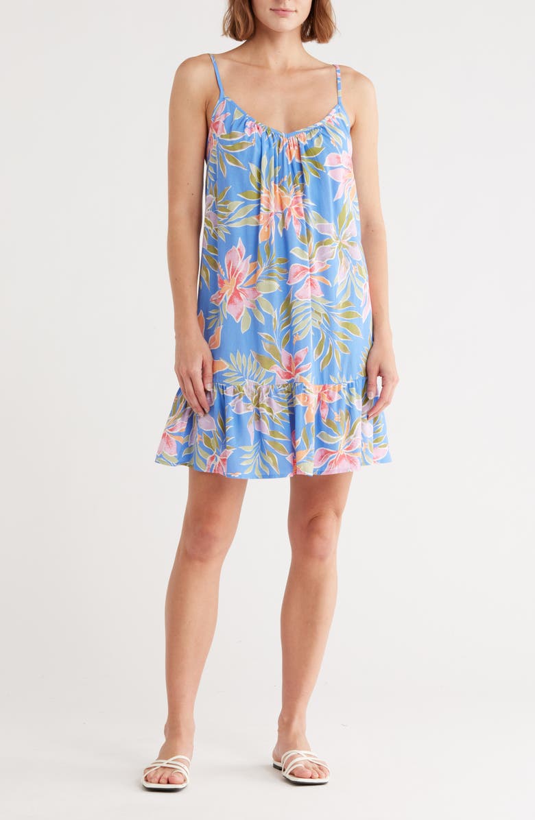 Billabong Sunny Daze Mini Dress, Main, color, Herb