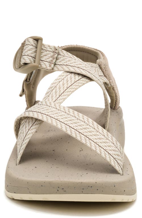 Chaco Cushz Sandal In Frond Dark Vanilla