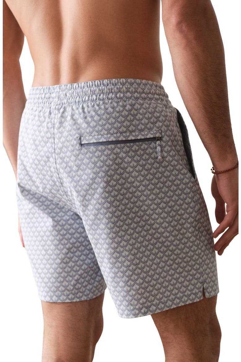 6-Inch Lined Sport & Swim Shorts, Alternate, color, LIGHT BLUE AGAVE PRINT