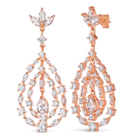 Retro Glamour Chandelier Earrings