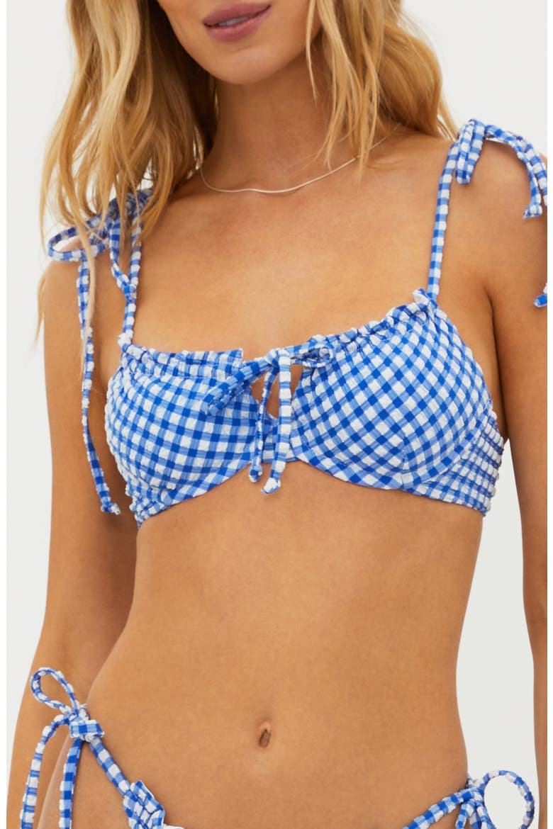 Caitlin Bikini Top, Main, color, SEASIDE GINGHAM