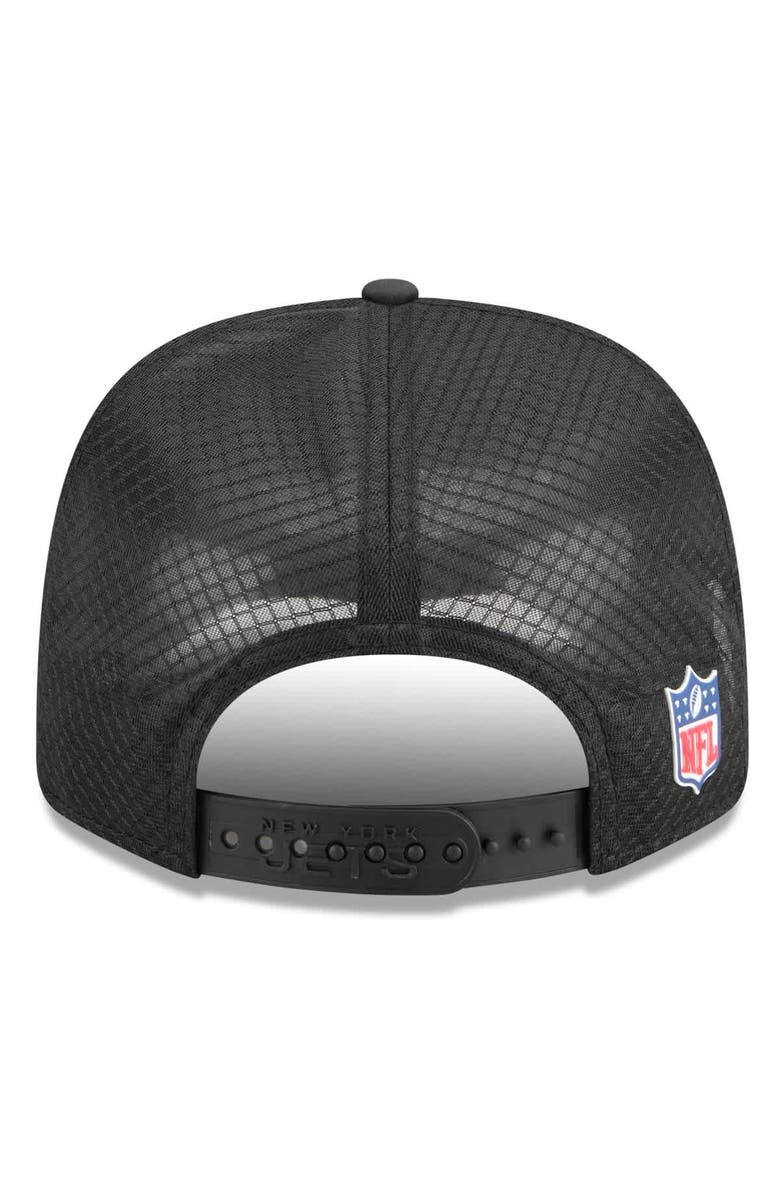 New Era Men
s New Era Black New York Jets 2025 Sideline 9SEVENTY Trucker Adjustable Hat, Alternate, color, Black