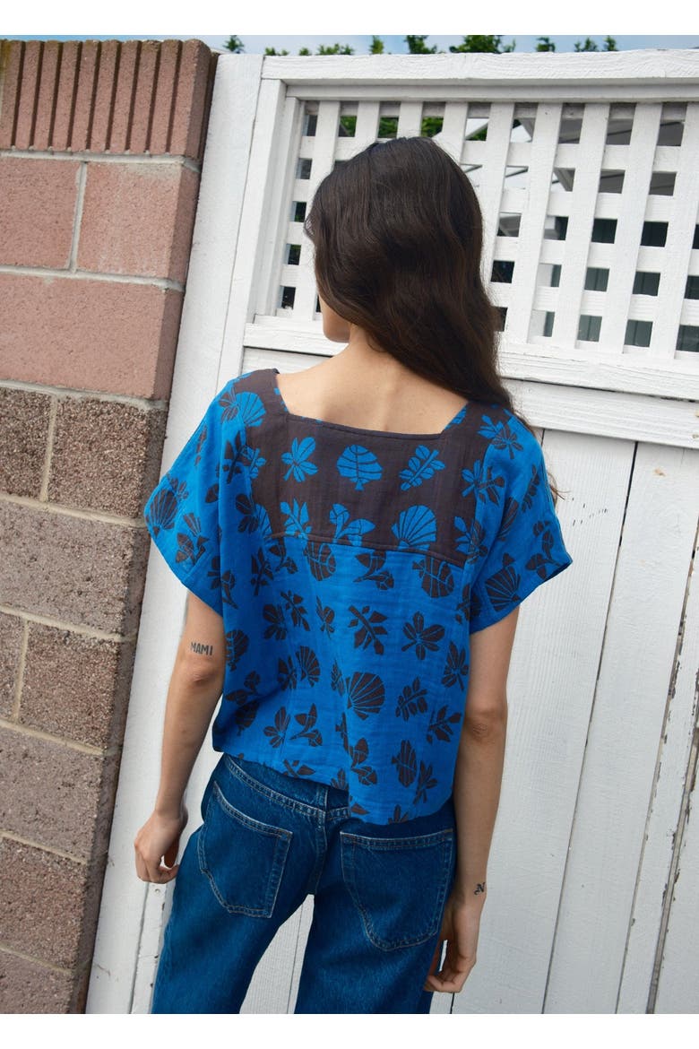 Prudence Reversible Square Neck Top, Alternate, color, Azure