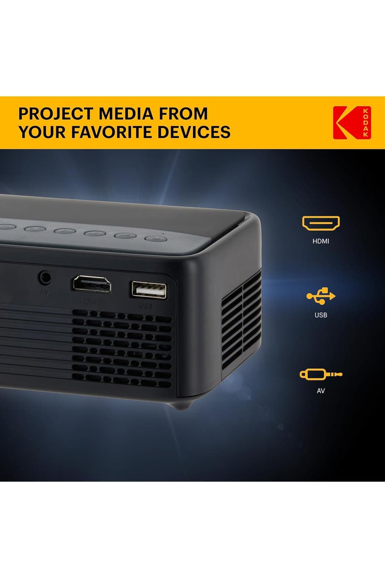 FLIK X1 Mini Pico Projector, Alternate, color, Black