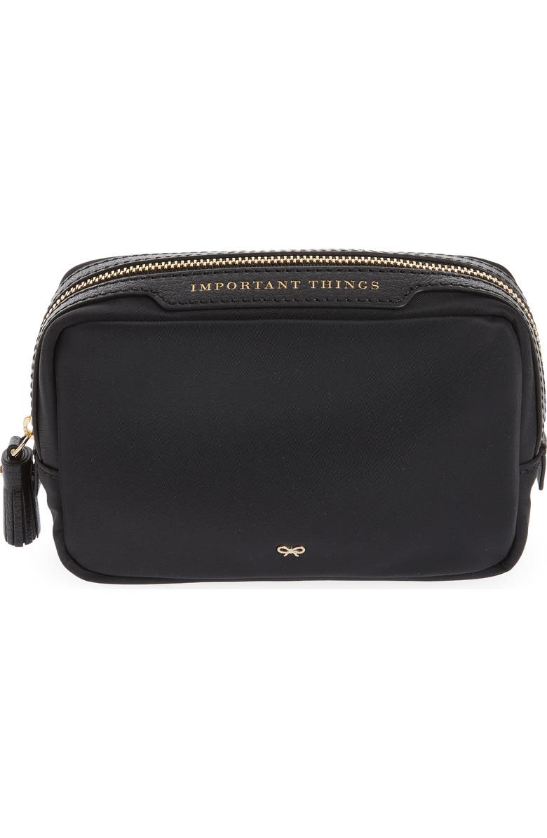 Anya Hindmarch Important Things Nylon Pouch, Main, color,