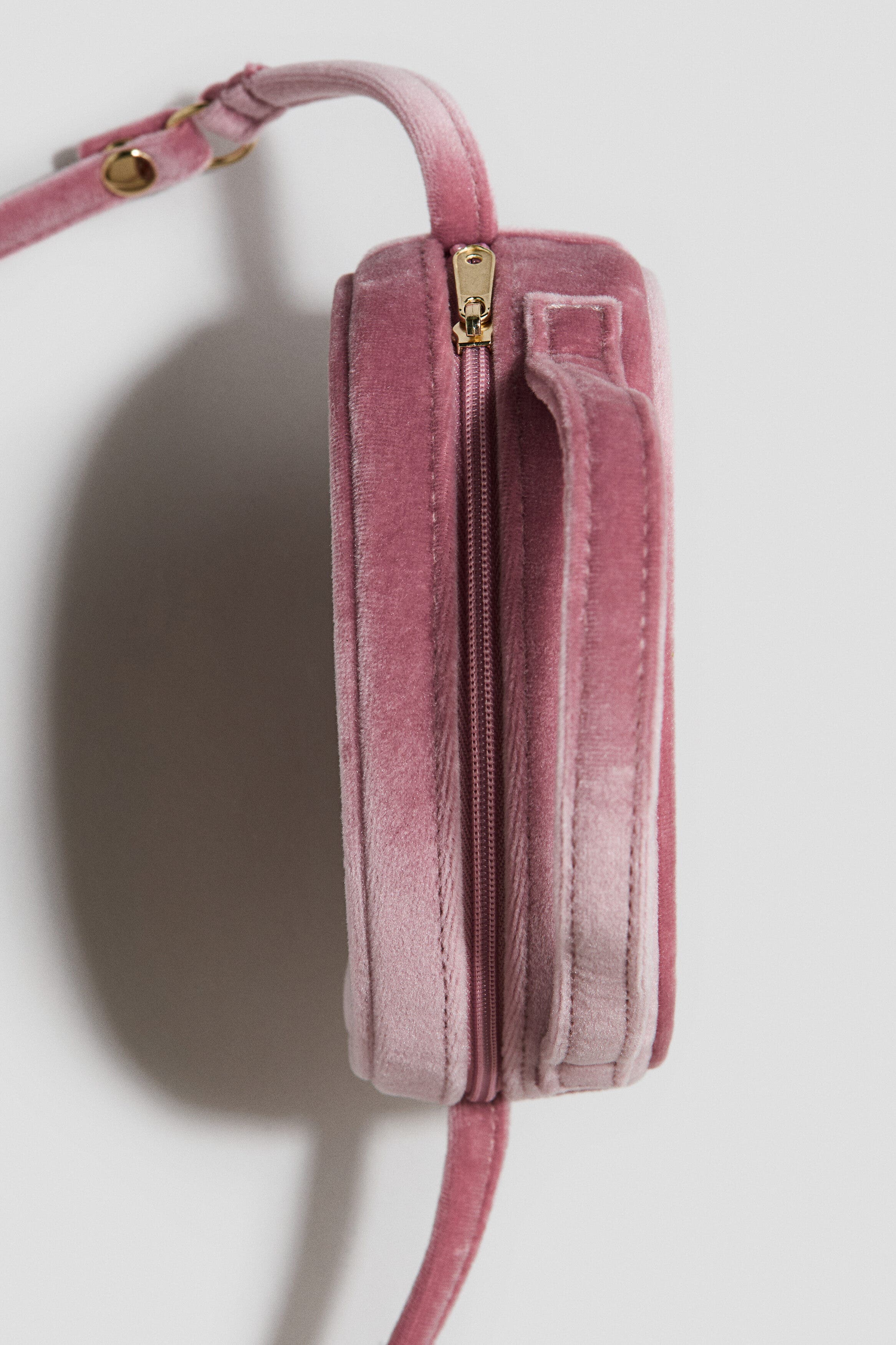 Appliquéd Crossbody Bag, Alternate, color, Dusty pink/cherries