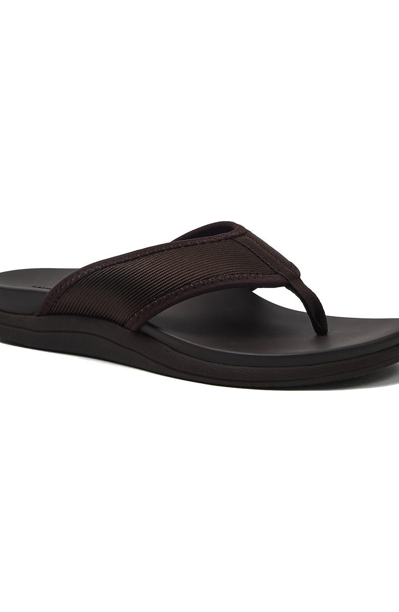 Lands' End All Day Comfort Flip Flops, Main, color, Coffee Bean