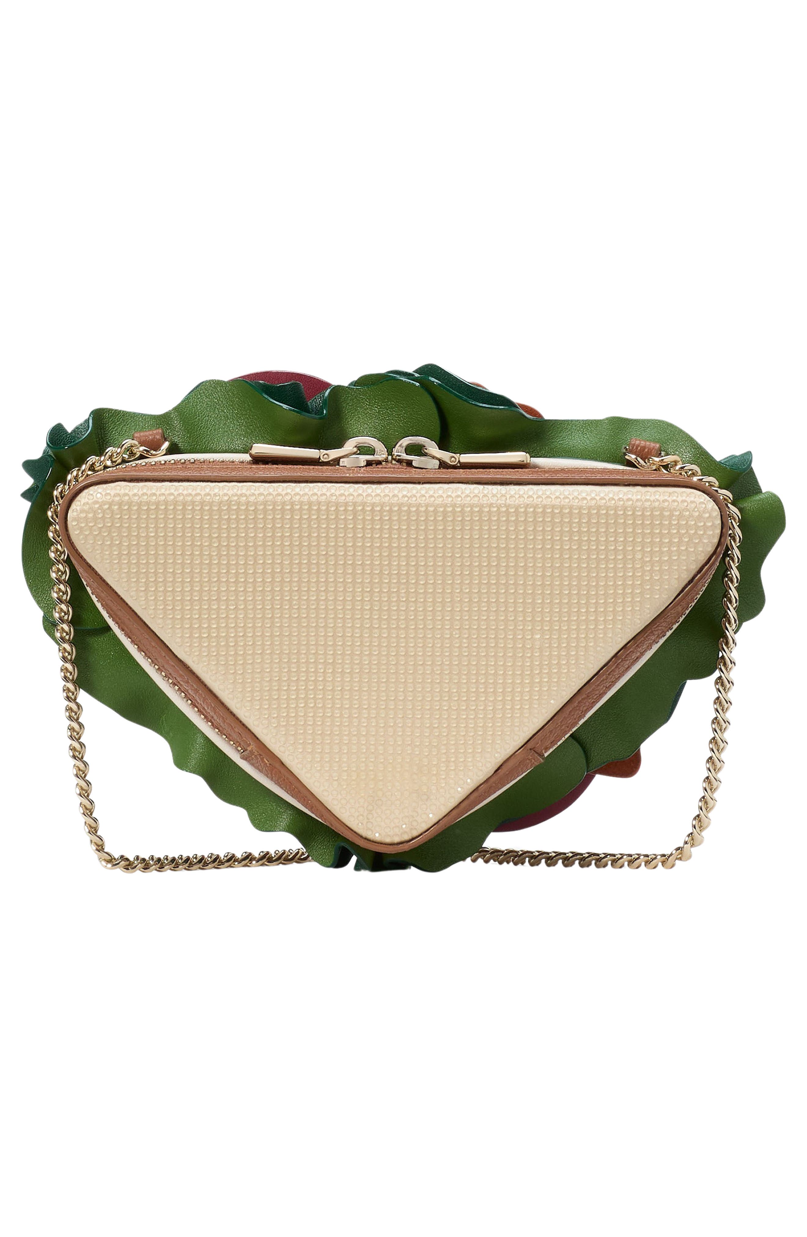 Kate Spade New York glamwich embellished leather crossbody bag, Alternate, color, 