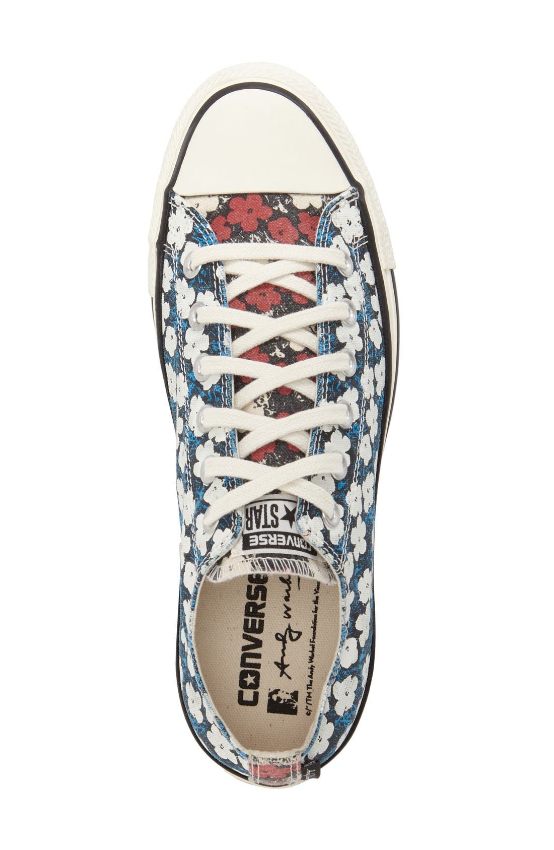 Converse Chuck Taylor<sup>®</sup> All Star<sup>®</sup> Andy Warhol Collection Low Top Sneaker, Alternate, color, 