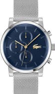 Lacoste Replay Chronograph Mesh Strap Watch, 44mm