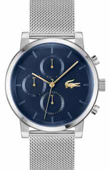 Replay Chronograph Mesh Strap Watch, 44mm