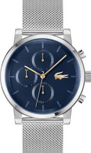 Lacoste Replay Chronograph Mesh Strap Watch, 44mm