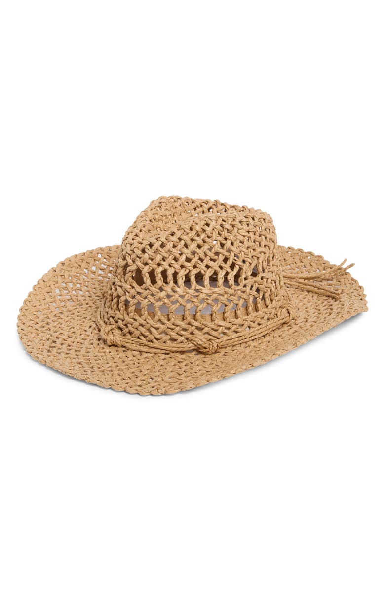 Steve Madden Lani Western Hat, Main, color, Tan