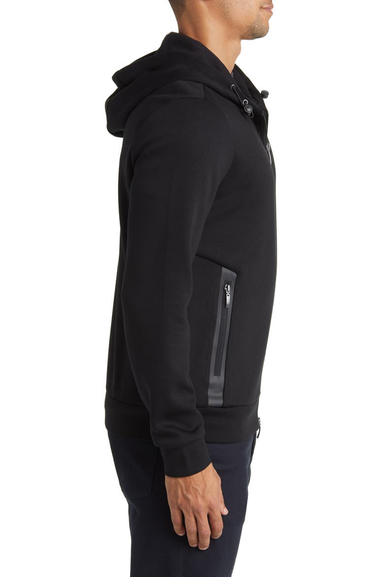 Brixton Zip Hoodie, Alternate, color, BLACK