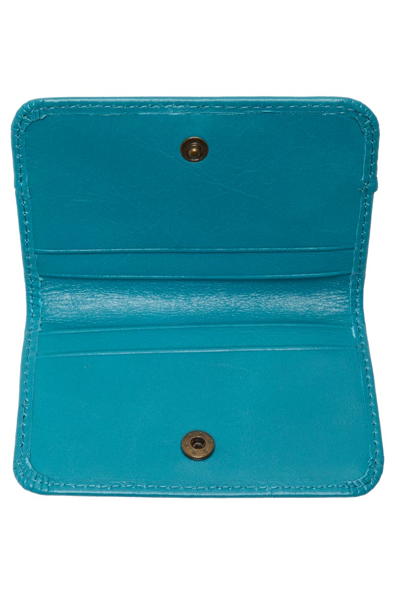 HOBO Jill Mini Card Case, Alternate, color, Biscayne Blue