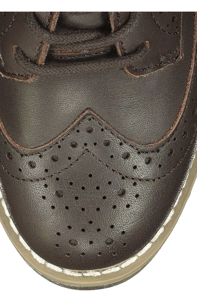 Hope & Henry Boys Leather Wingtip Oxford, Brown, Alternate, color, Brown