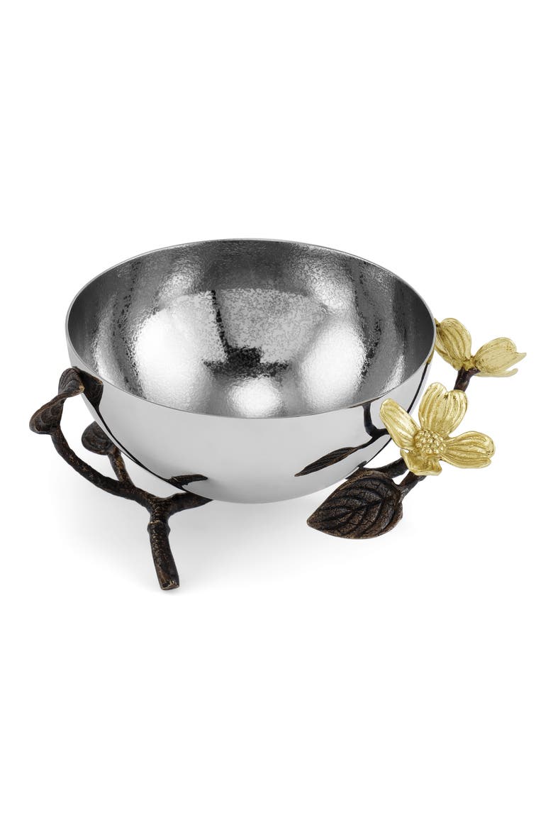 Dogwood Small Bowl, Main, color, SILVER/ GOLD/ BRASS