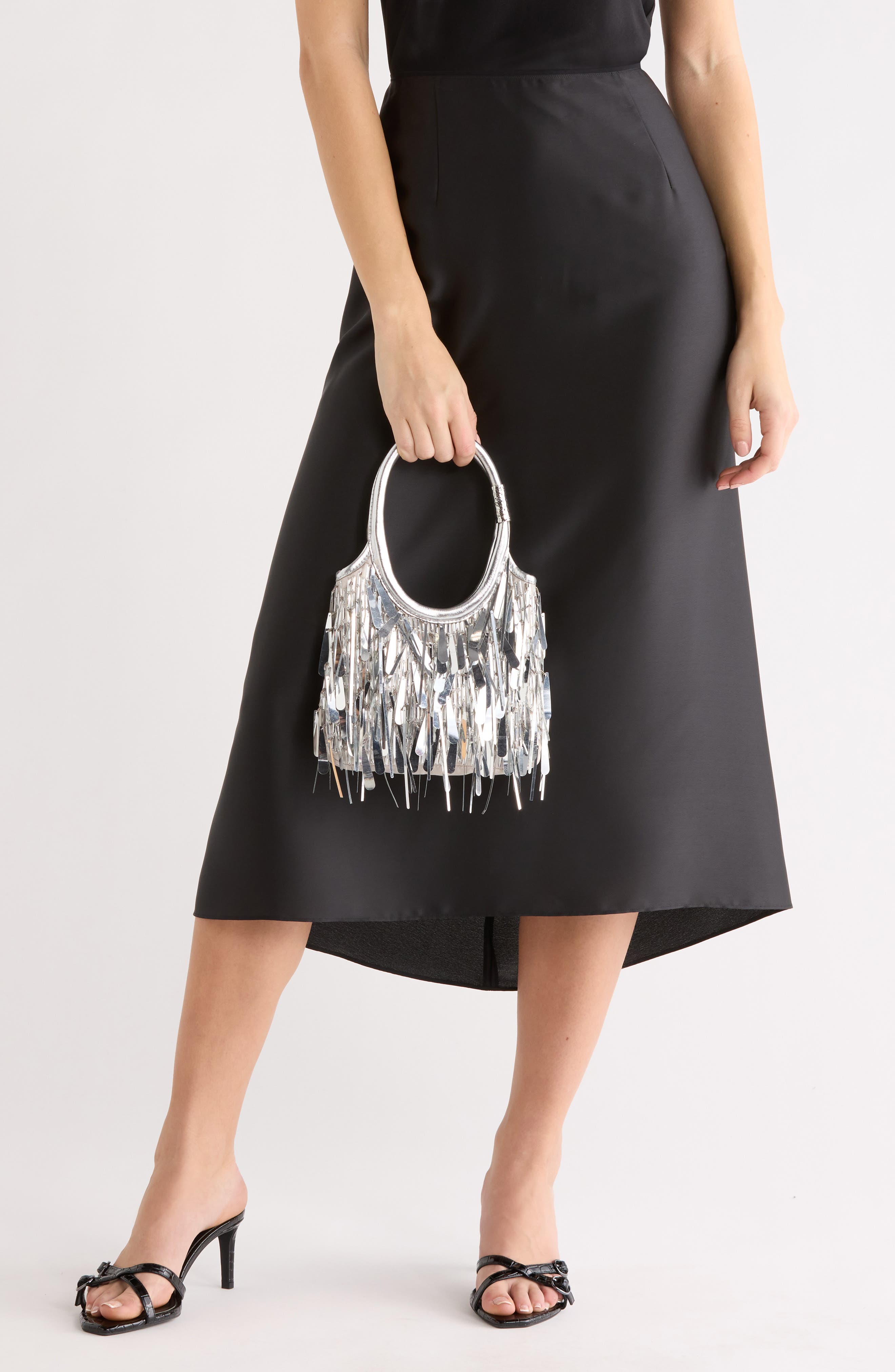 Mini Estelle Tote, Alternate, color, SILVER