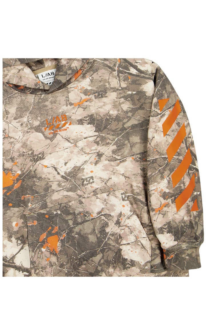 Kids' Camo Printed Diag Hoodie, Alternate, color, CORNSTALK