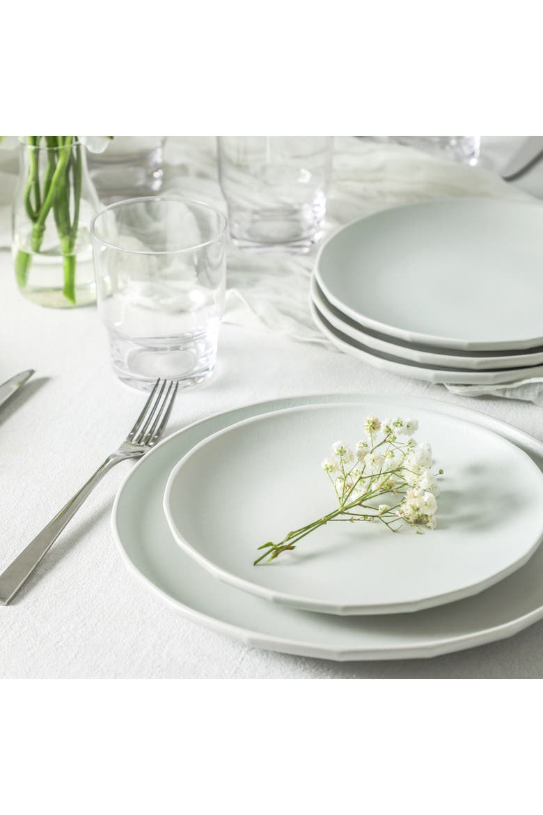 Rio Stoneware 32-Piece Dinnerware Set with Glasses, Alternate, color, Beige