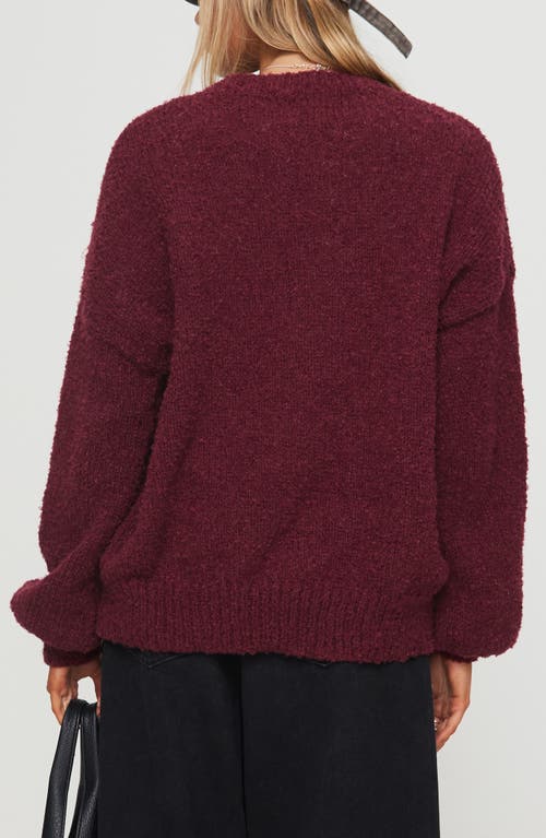 PRINCESS POLLY PRINCESS POLLY NIOMIE OVERSIZE CREWNECK SWEATER
