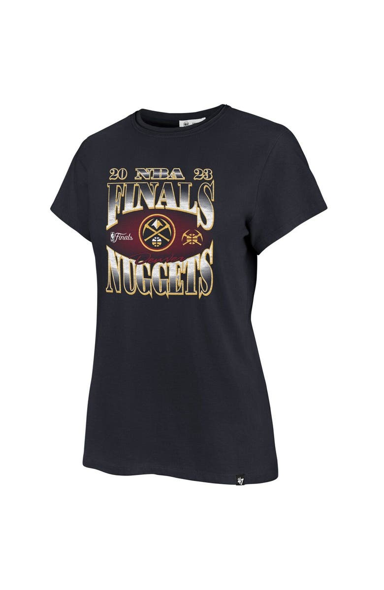 '47 Women's '47 Navy Denver Nuggets 2023 NBA Finals Frankie T-Shirt, Alternate, color,