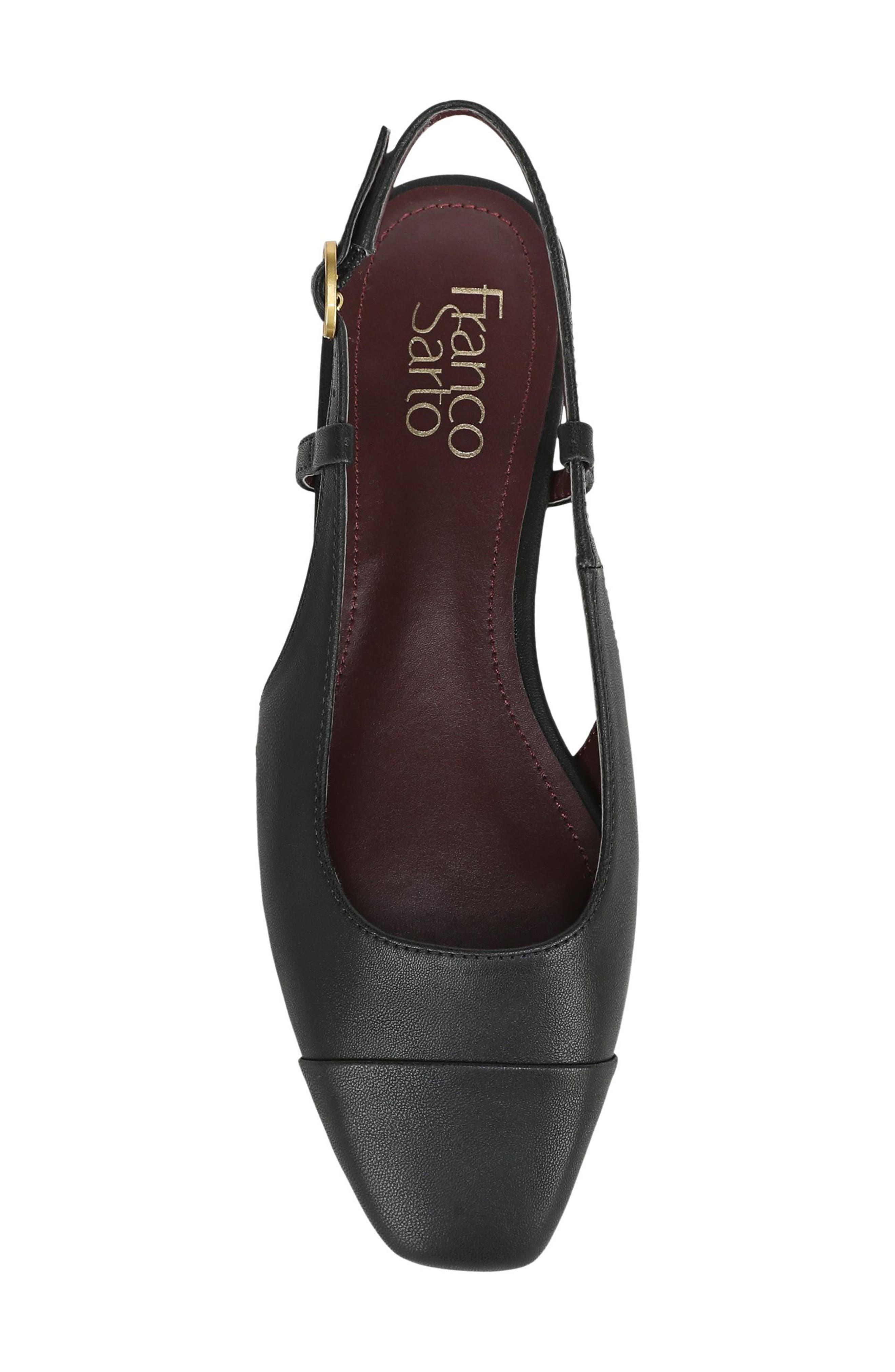 Virai Slingback Flat, Alternate, color, BLACK