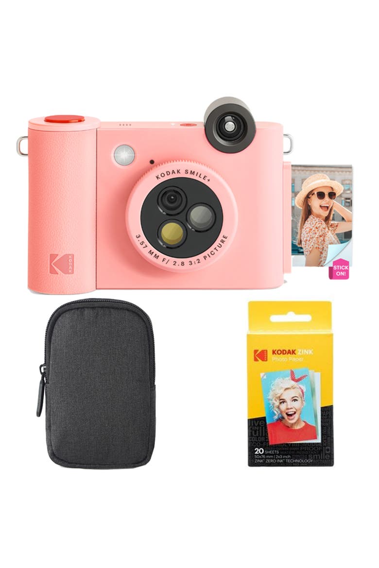 Smile+ 2-in-1 Instant Camera & Printer Bundle, Main, color, Pink