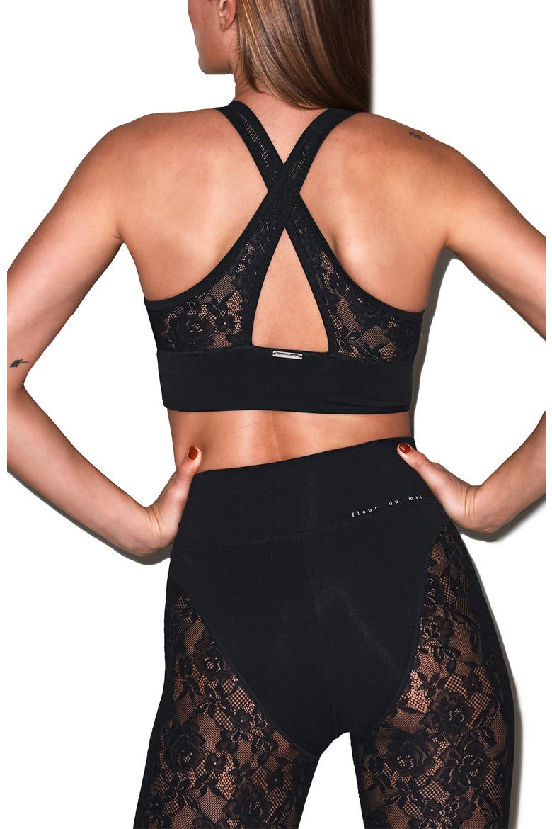 Le Stretch Lace Legging, Alternate, color, Black