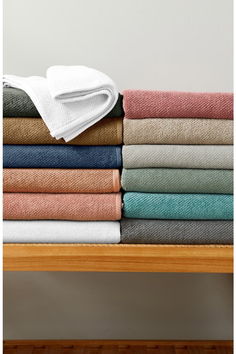 Textured Single Bath Towel, Alternate, color, DARK GREY