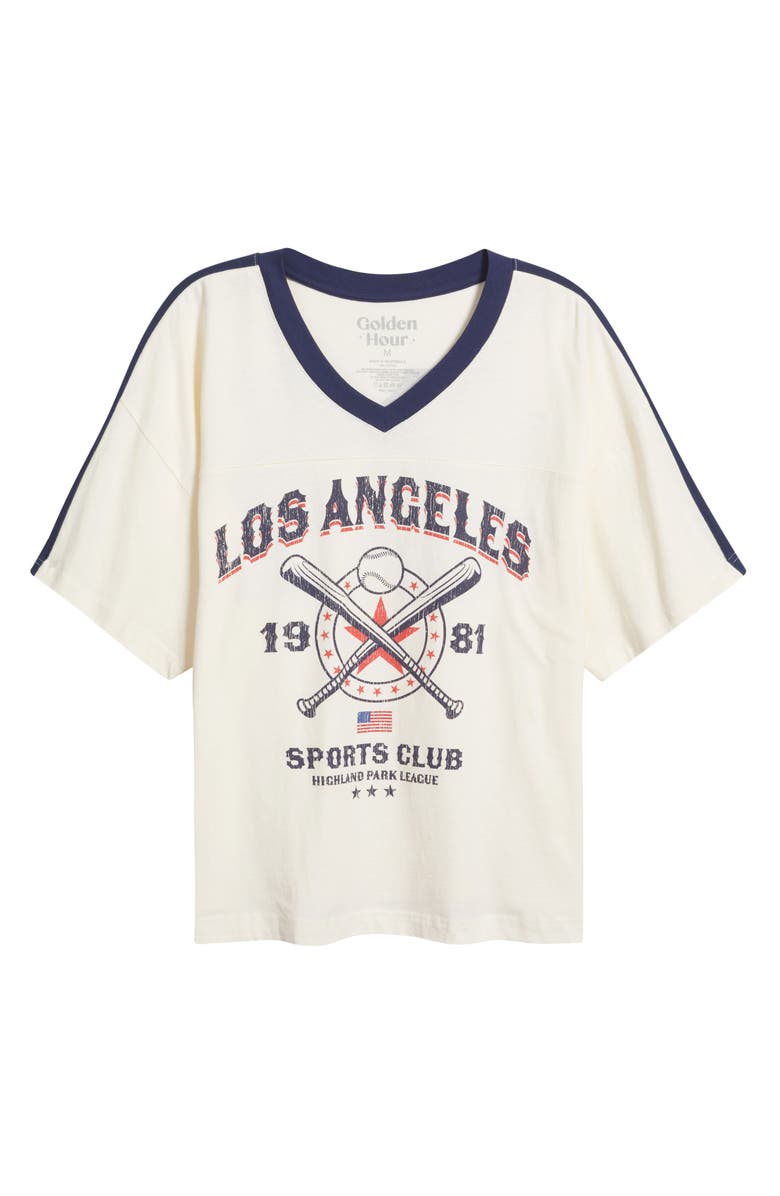 GOLDEN HOUR LA Sports Club 81 Graphic T-Shirt, Alternate, color, Marshmallow