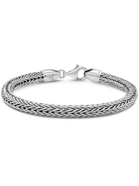 Foxtail Chain Bracelet in Sterling Silver, 5mm