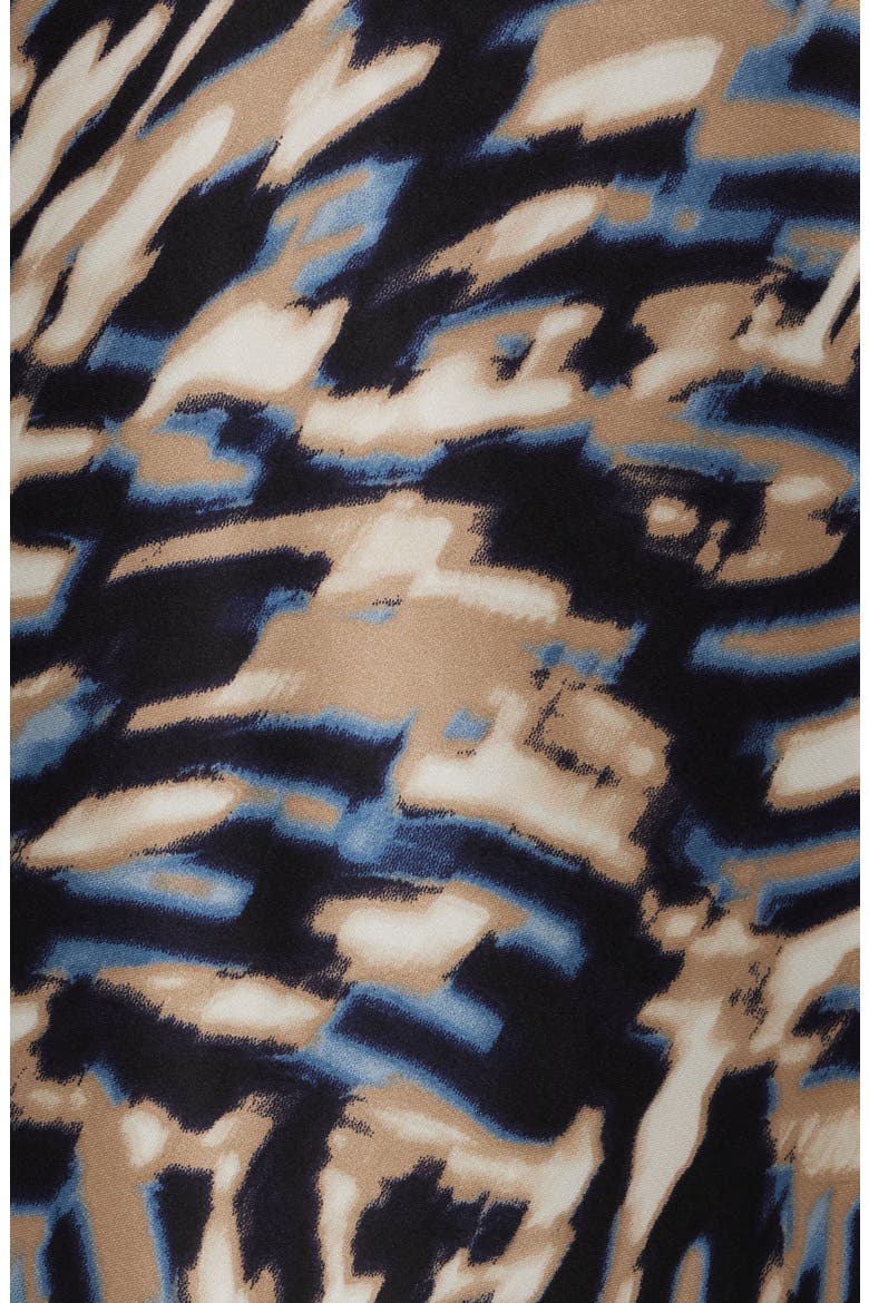 Zebra Print Bias Cut Skirt, Alternate, color, DUTCH BLUE MULTI