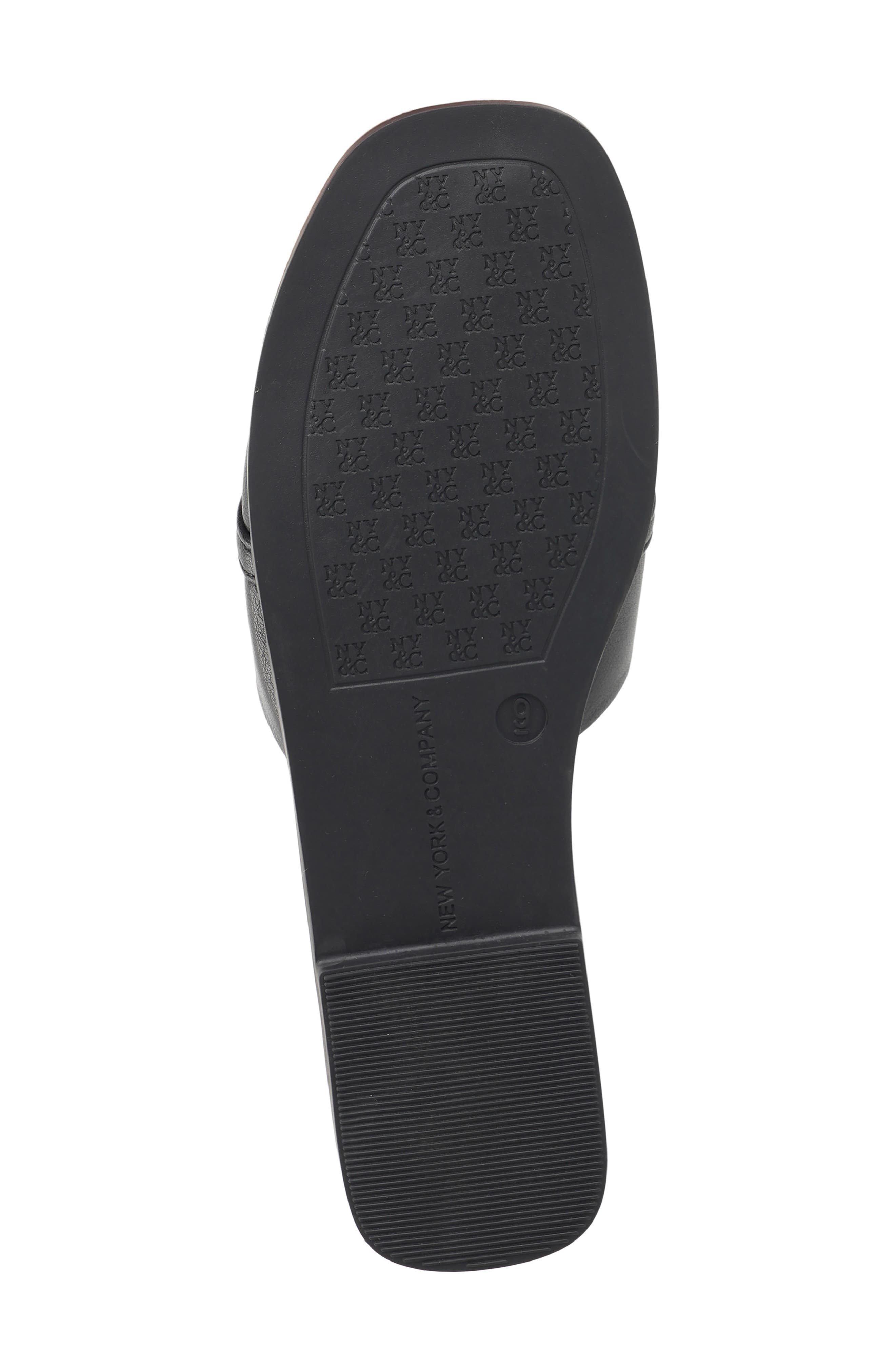 NEW YORK AND COMPANY Rayla Bit Slide Sandal, Alternate, color, Black