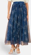 Yumi Star Sparkle Tulle Maxi Skirt