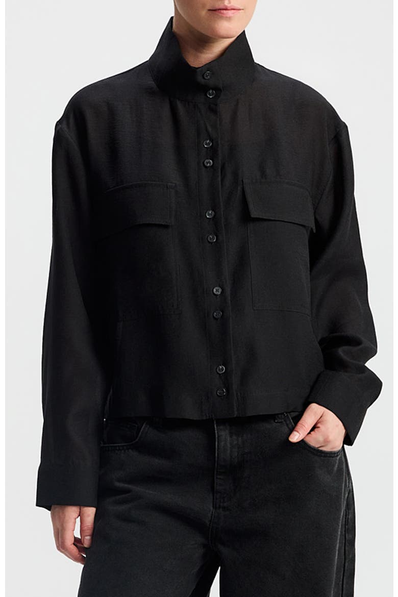 Lilit Cropped Jacket, Alternate, color, Black