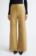 Stand Studio Rowena Wide Leg Leather Trousers