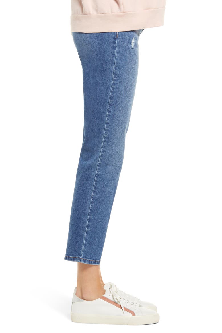 Re:Denim Over the Bump Ankle Straight Leg Maternity Jeans, Alternate, color, NOLA